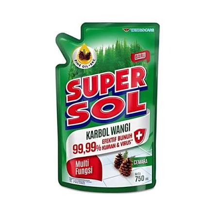 Pembersih Lantai Super Sol Karbol Wangi 790ml