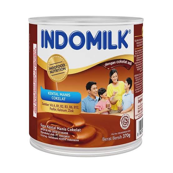 Susu Kental Manis Indomilk Coklat Kaleng 370g
